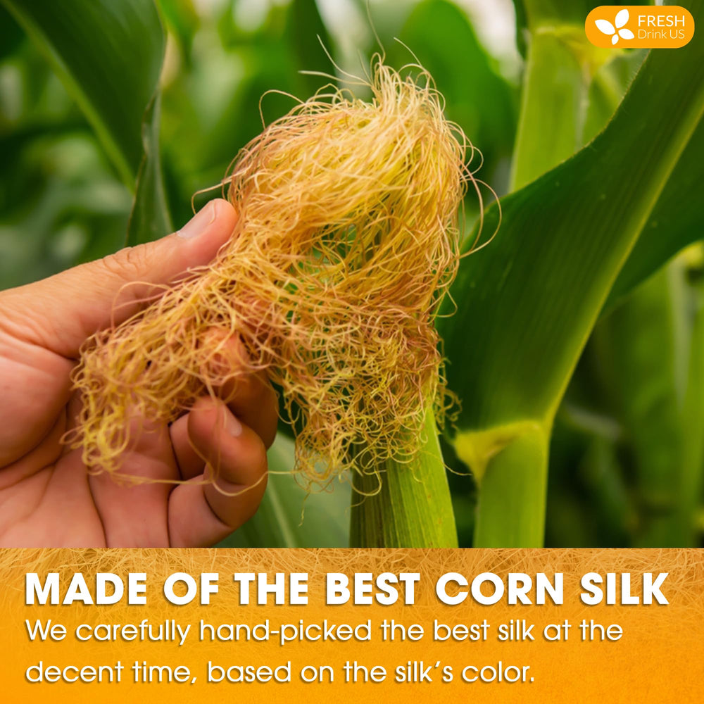 FreshDrinkUS corn silk leaf close-up shows natural texture.