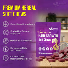 FreshDrinkUS daily beauty chews in packaging; guilt-free indulgence.