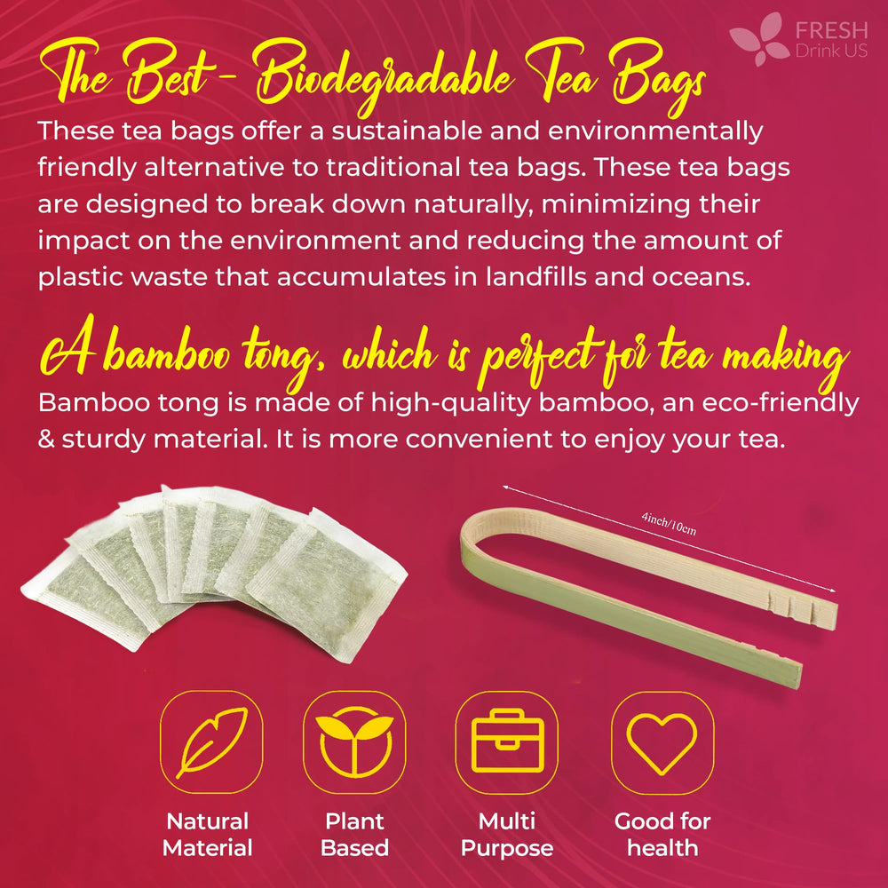 FreshDrinkUS daily-use tea bag ready for a quick, convenient cup