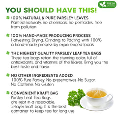 FreshDrinkUS dried parsley leaves for a light herbal infusion