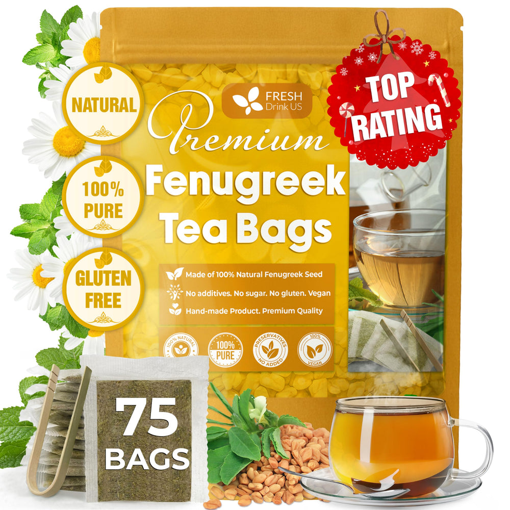 FreshDrinkUS fenugreek tea bags pack ready for daily brewing