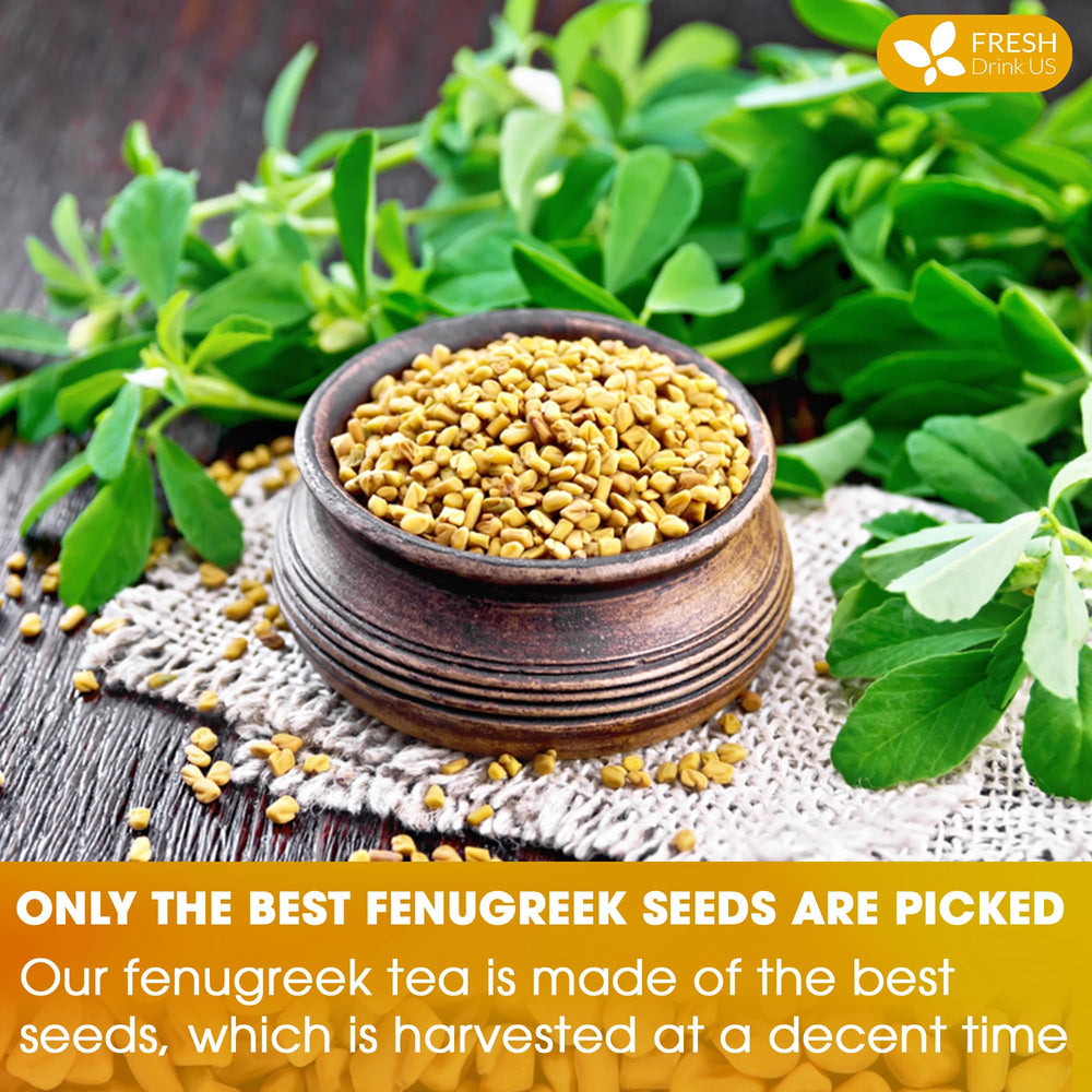 FreshDrinkUS fenugreek biodegradable tea bag made from corn fiber
