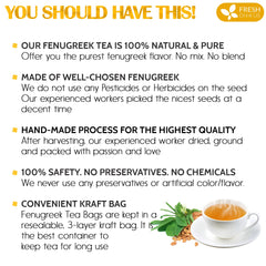FreshDrinkUS fenugreek tea cup brew with warm, earthy aroma