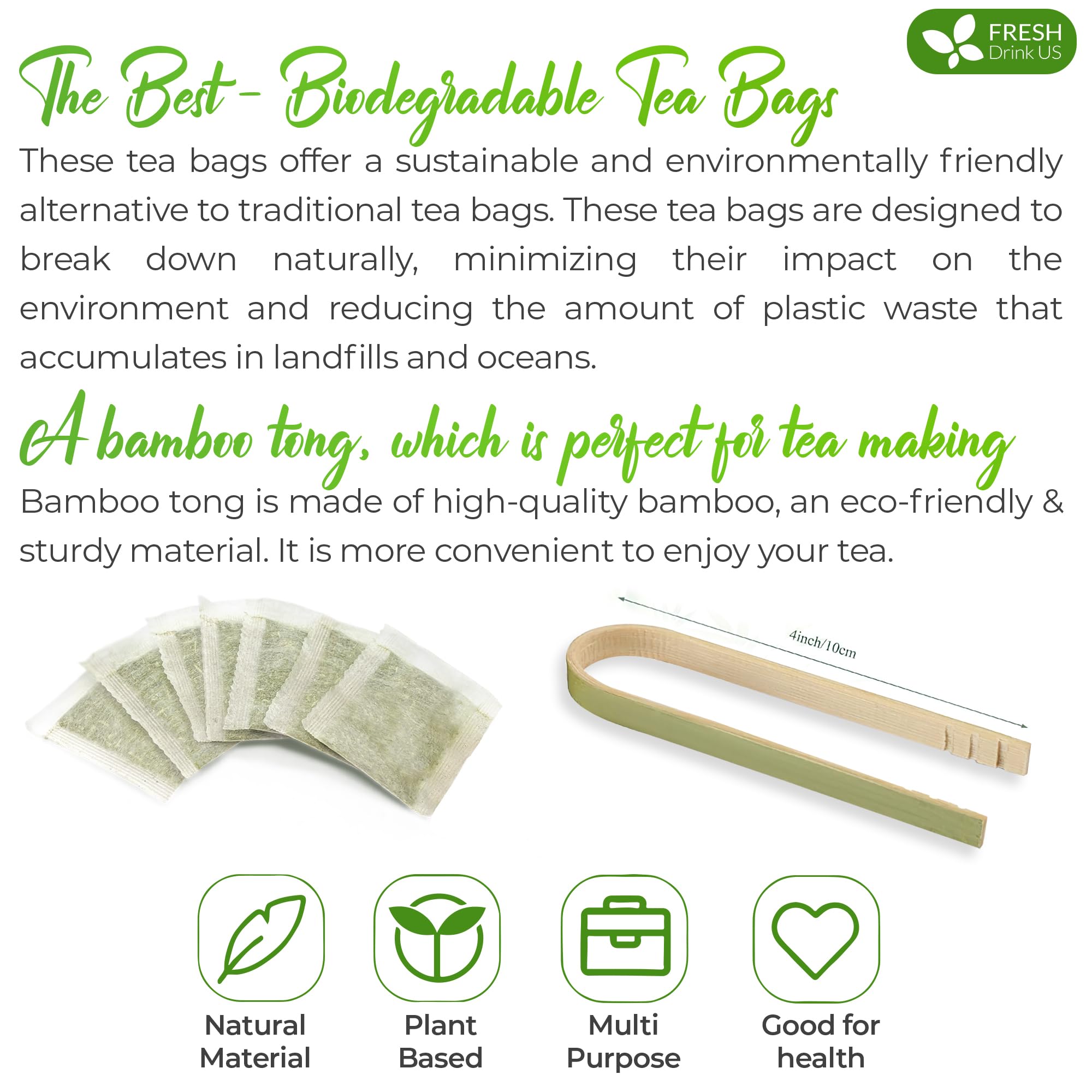 FreshDrinkUS travel-friendly tea bags fit in bag or desk for on-the-go.