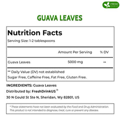 FreshDrinkUS hand-picked guava leaves for home brewing.