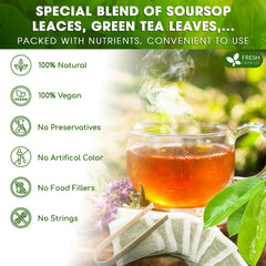 FreshDrinkUS handmade blend process with sun-dried herbs for premium flavor.