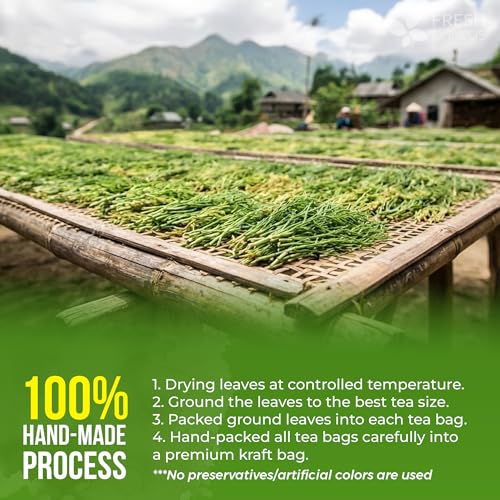 FreshDrinkUS handmade processing preserves leaf quality for flavor.