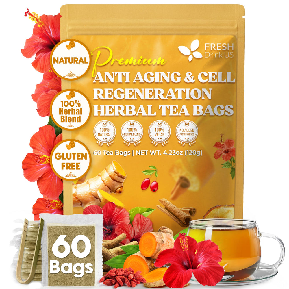 FRESHDRINKUS Harmony tea bags in a package, premium herbal blend for daily enjoyment.