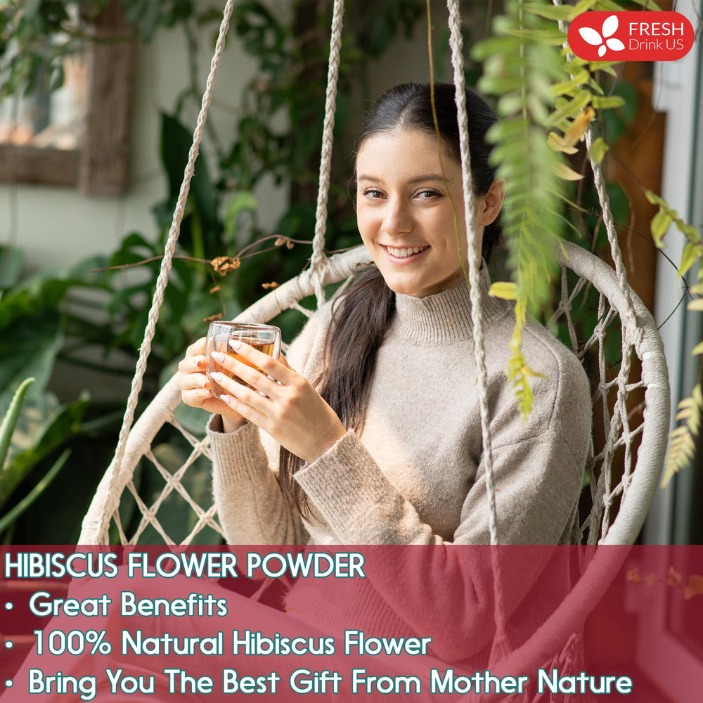 FreshDrinkUS hibiscus powder bag opening ready to use