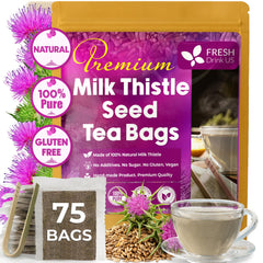 FRESHDRINKUS Milk Thistle Tea Bags pack ready for daily brewing and antioxidant support.