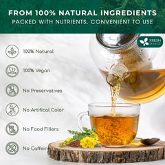 FreshDrinkUS mullein leaf blend for soothing herbal tea moments