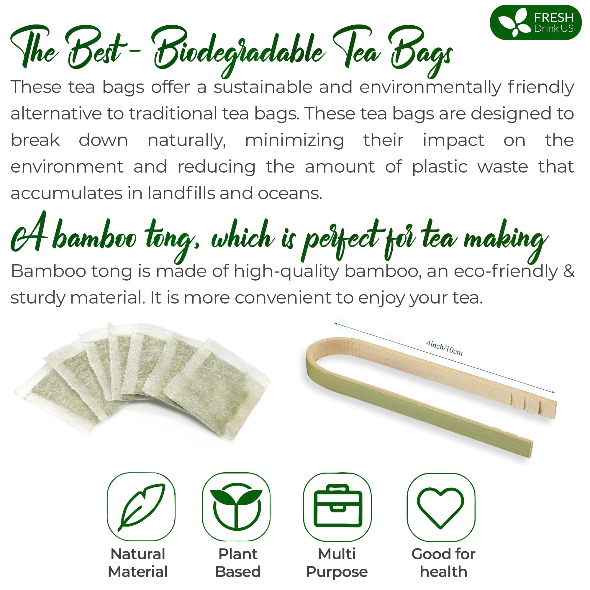 FreshDrinkUS on-the-go tea bag convenient for busy days.