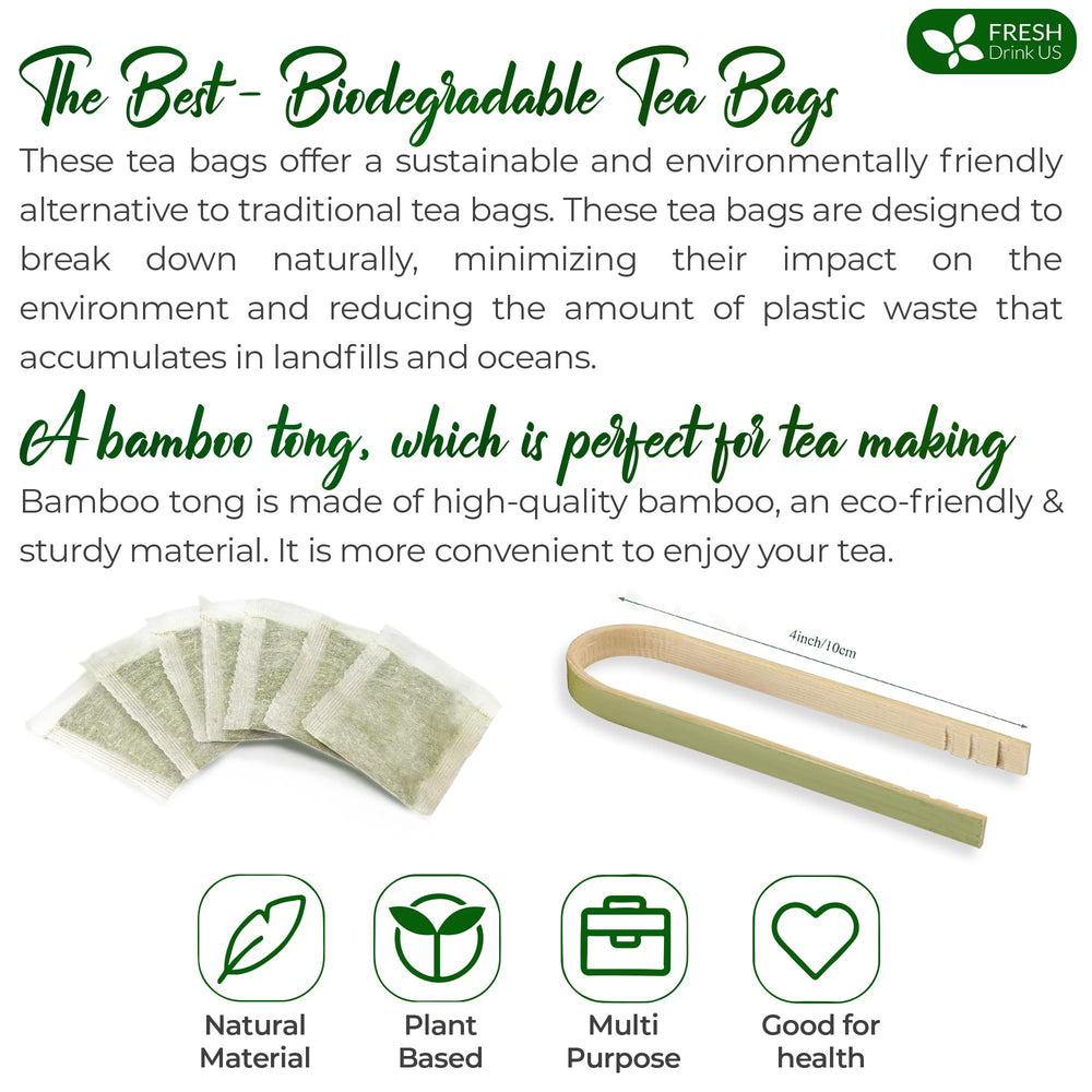 FreshDrinkUS on-the-go tea bag convenient for busy days.