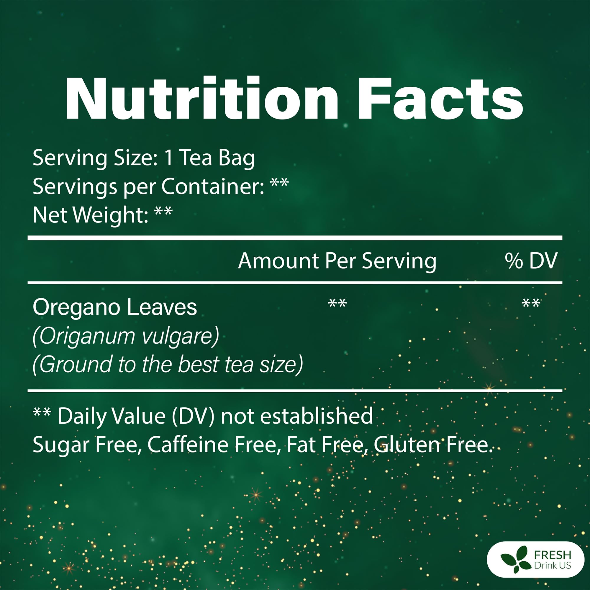 FreshDrinkUS oregano leaf tea dried leaves showcase pureness and bright aroma for fresh brews.