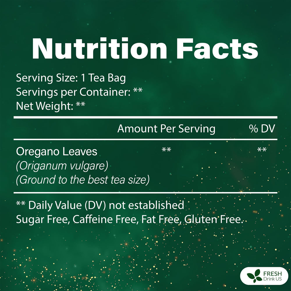 FreshDrinkUS oregano leaf tea dried leaves showcase pureness and bright aroma for fresh brews.