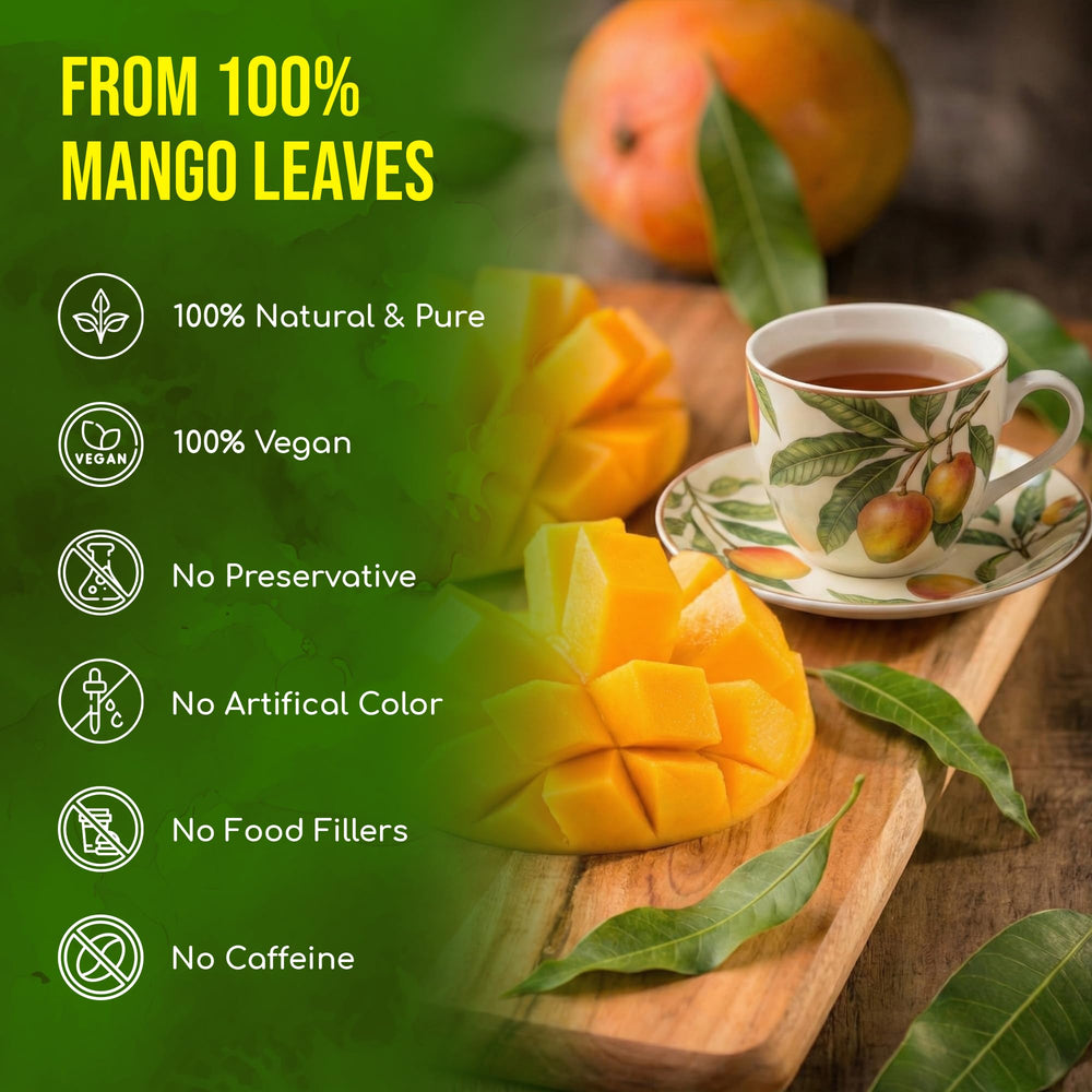 FreshDrinkUS picked dried mango leaves demonstrate careful harvest and quality.