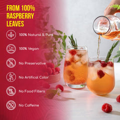 Steaming cup of FreshDrinkUS caffeine-free tea ready to enjoy