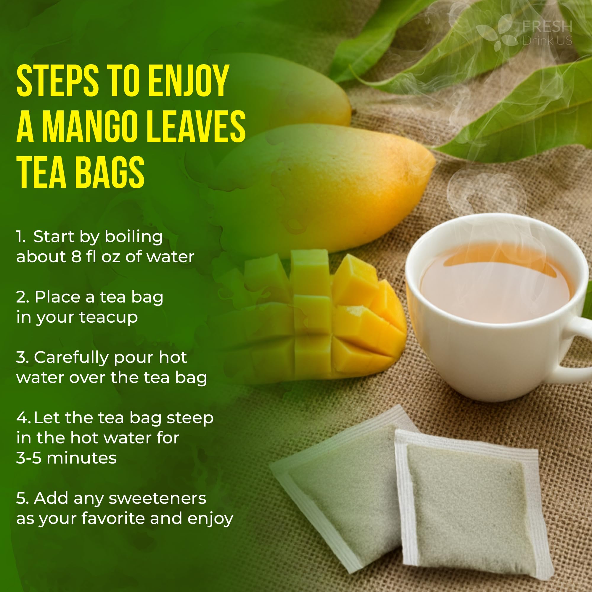 FreshDrinkUS sustainable farm-to-cup story highlights vegan, gluten-free tea.