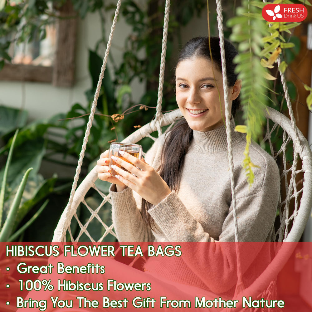 FreshDrinkUS hibiscus tea looks vibrant when brewed hot or iced