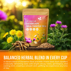 FreshDrinkUS tea bag in hot water highlighting earthy, smooth herbal flavor
