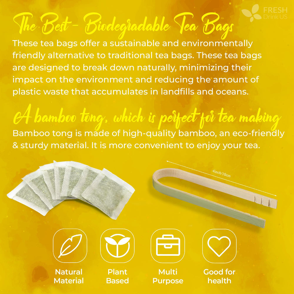 FreshDrinkUS tea bags at work or home offer quick, caffeine-free comfort