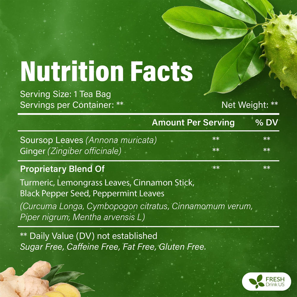 FreshDrinkUS tea bags individually wrapped for freshness.