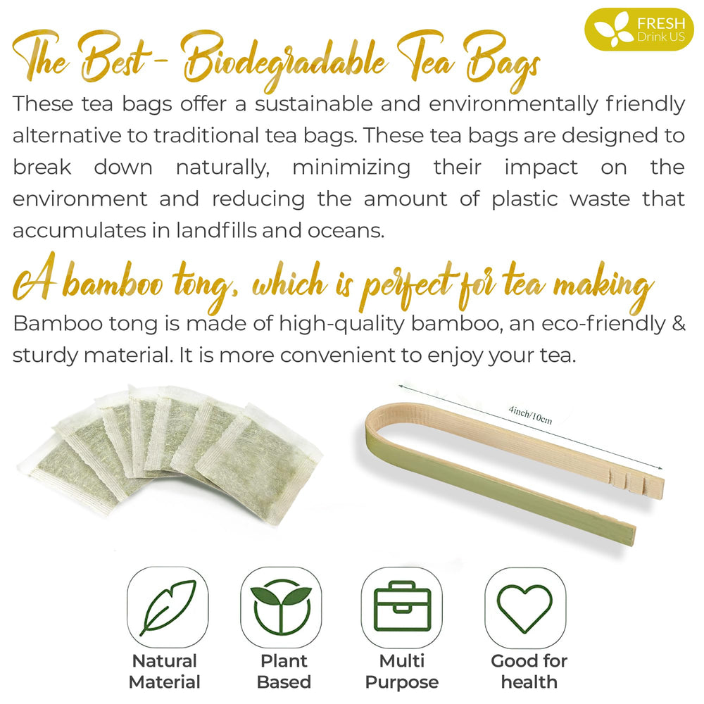 FreshDrinkUS Tea bag with resealable packaging highlights freshness and easy storage.
