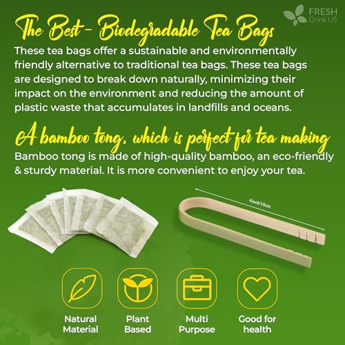 FreshDrinkUS tea bags suitable for home, office, or travel.