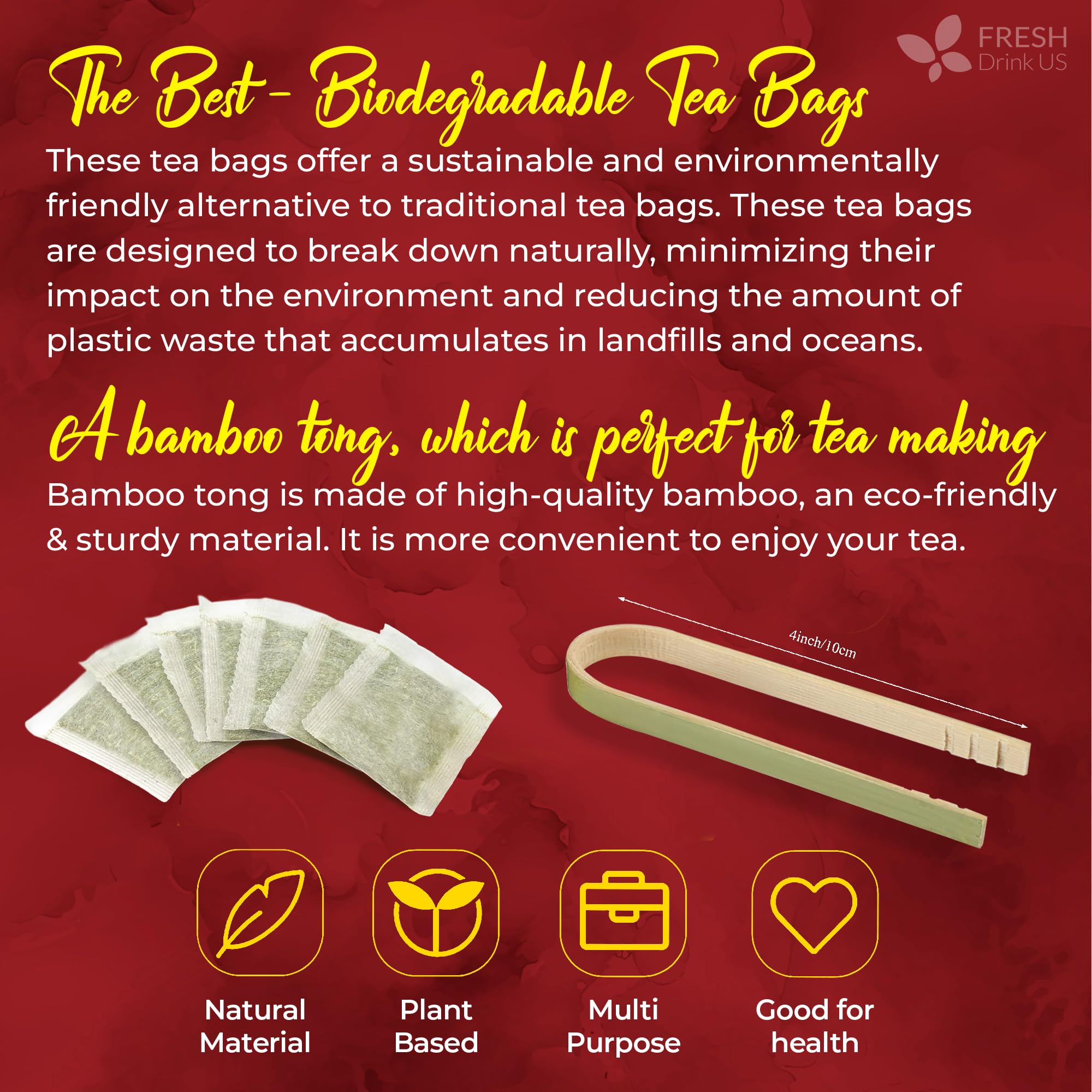 FreshDrinkUS vegan-friendly hibiscus tea suitable for gluten-free diets.