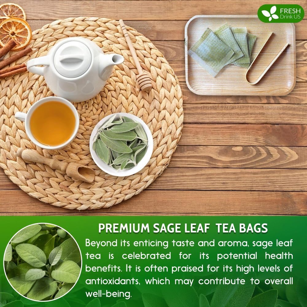 FreshDrinkUS sugar-free, vegan sage tea for everyday rituals.