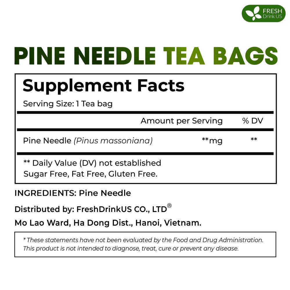 Wild-harvested pine leaves steeping for a clean, aromatic cup