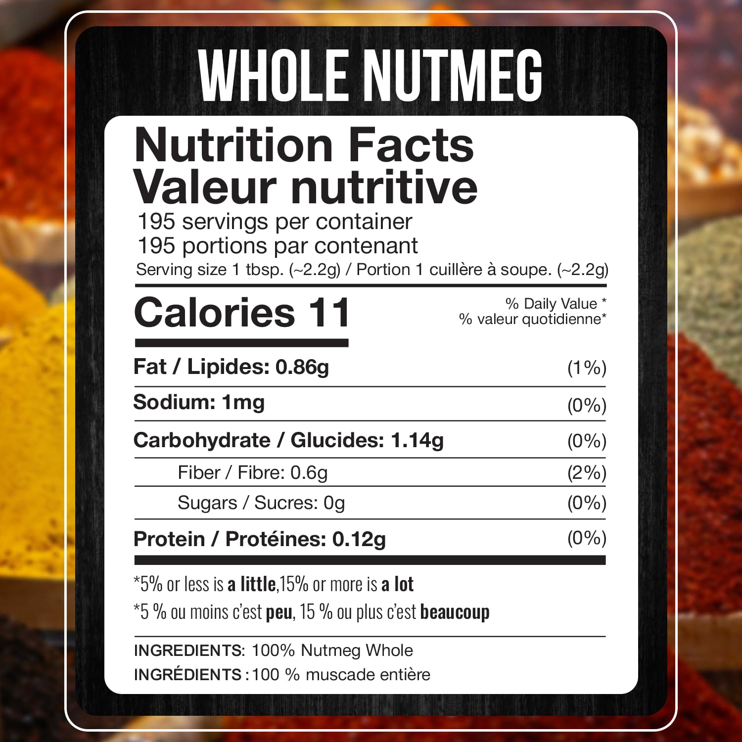 Fresh Finest whole nutmeg close-up reveals aromatic grains for desserts.