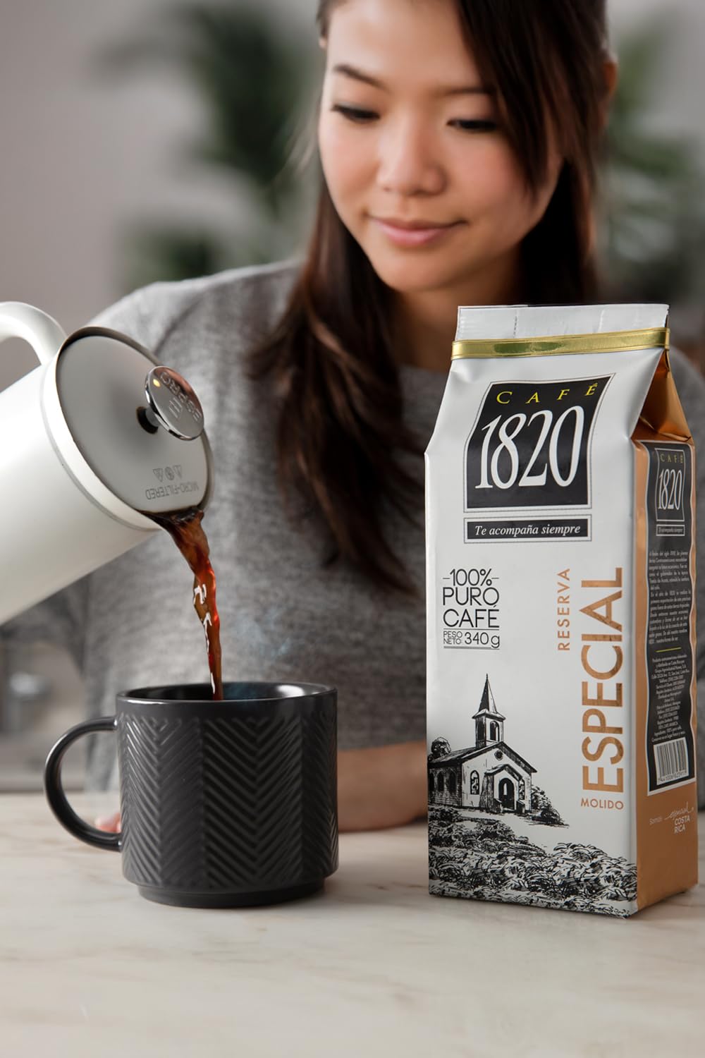 Freshness-preserving packaging for Café 1820 Special Reserve coffee