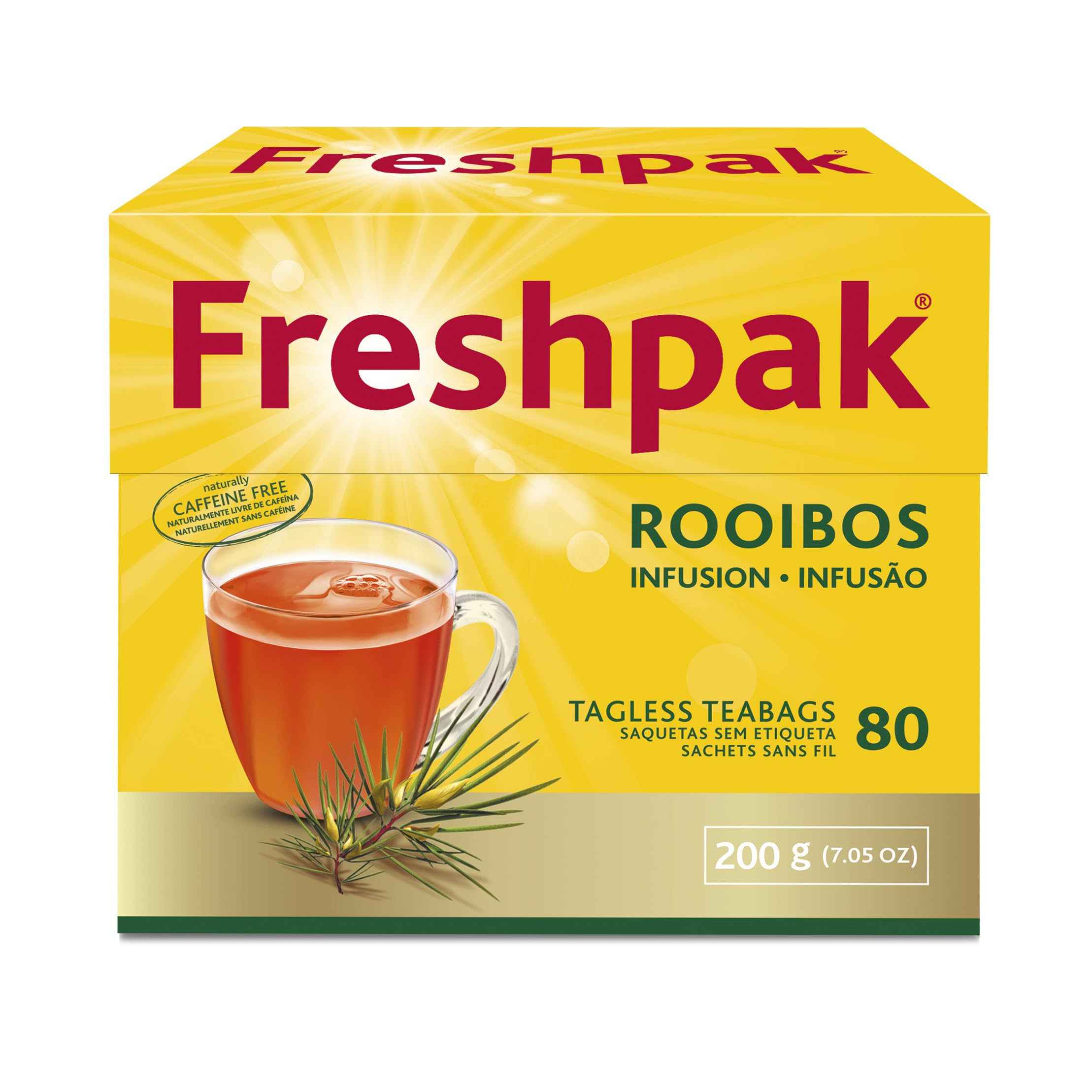 Freshpak Rooibos premium teabags ensure a consistent, flavorful cup