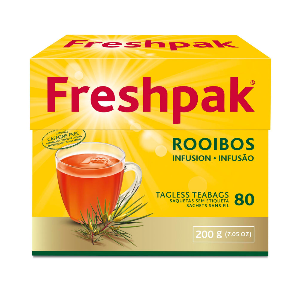 Freshpak Rooibos premium teabags ensure a consistent, flavorful cup
