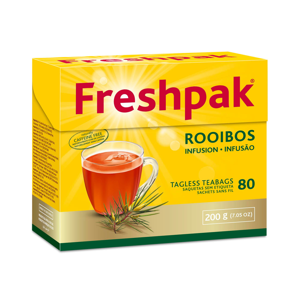 Freshpak Rooibos packaging from South Africa highlights authentic origin for a smooth brew