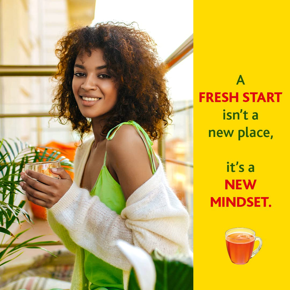Steaming cup of Freshpak Rooibos with warm aroma and comforting ritual.