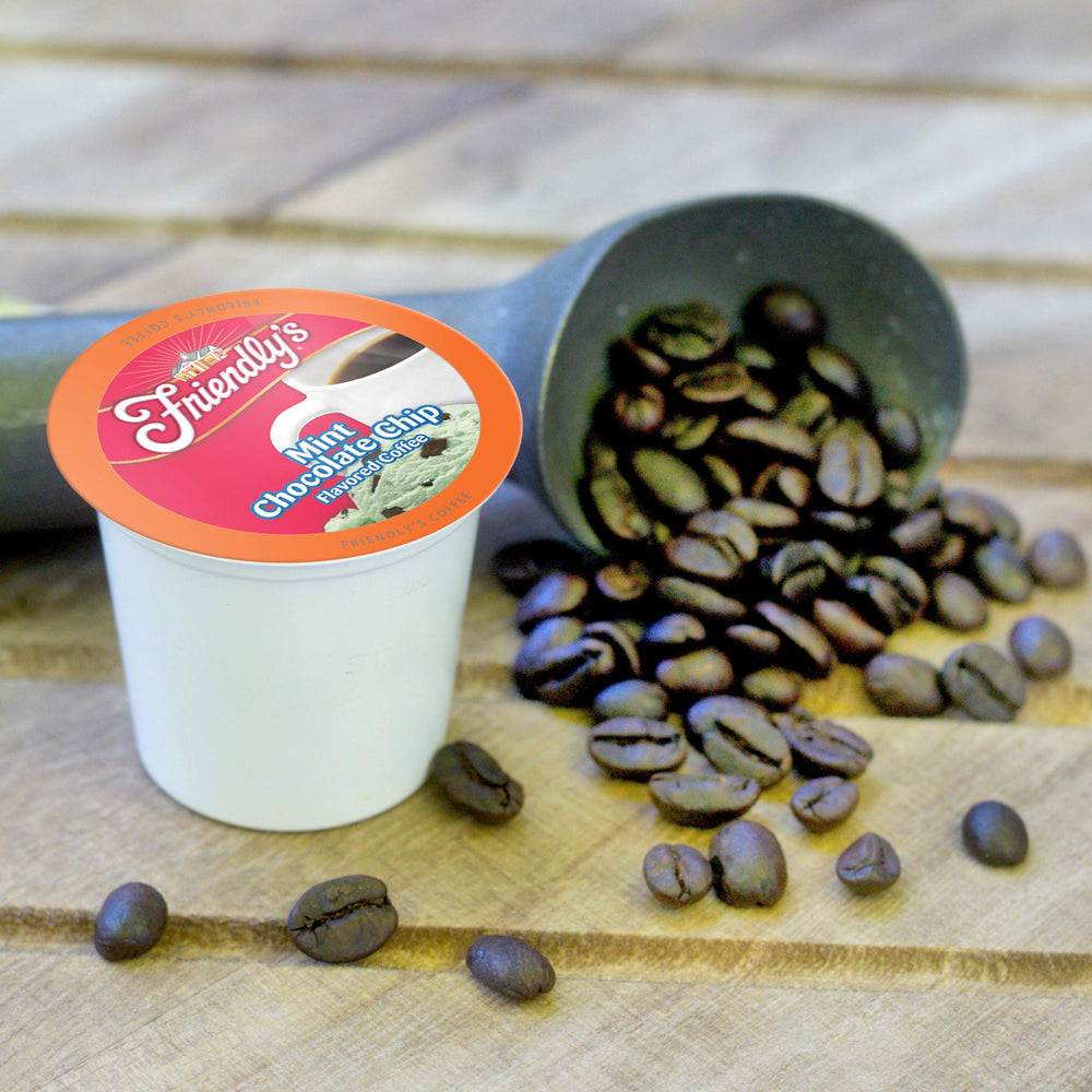 Friendly's premium Arabica beans close-up highlighting flavor quality