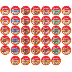 Friendly's ice cream flavored coffee pods display an assorted variety pack for flavor discovery.