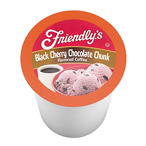 Friendly's coffee pods packaging box shows branding for quick recognition.