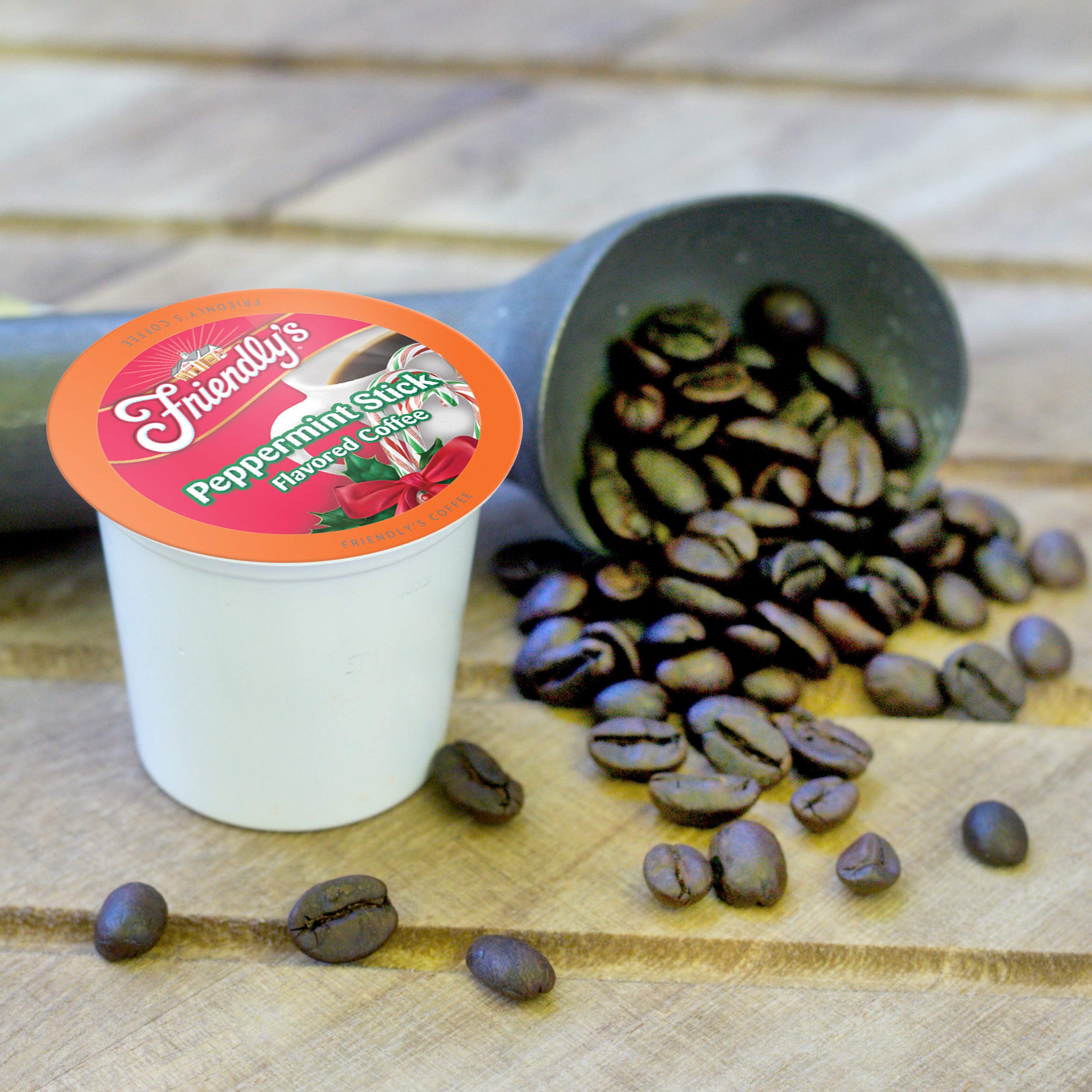 Friendly's pods with Keurig 2.0 compatibility for easy brewing.
