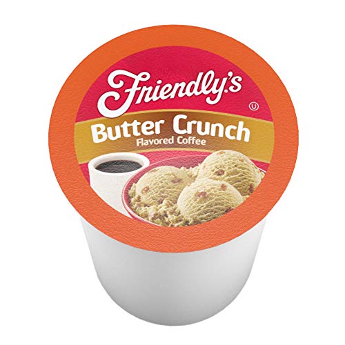 Friendly's Mint Chocolate Chip flavor pod next to a coffee mug.