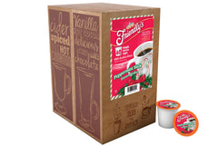 Close-up of Friendly's peppermint-sticks label for a refreshing seasonal treat.
