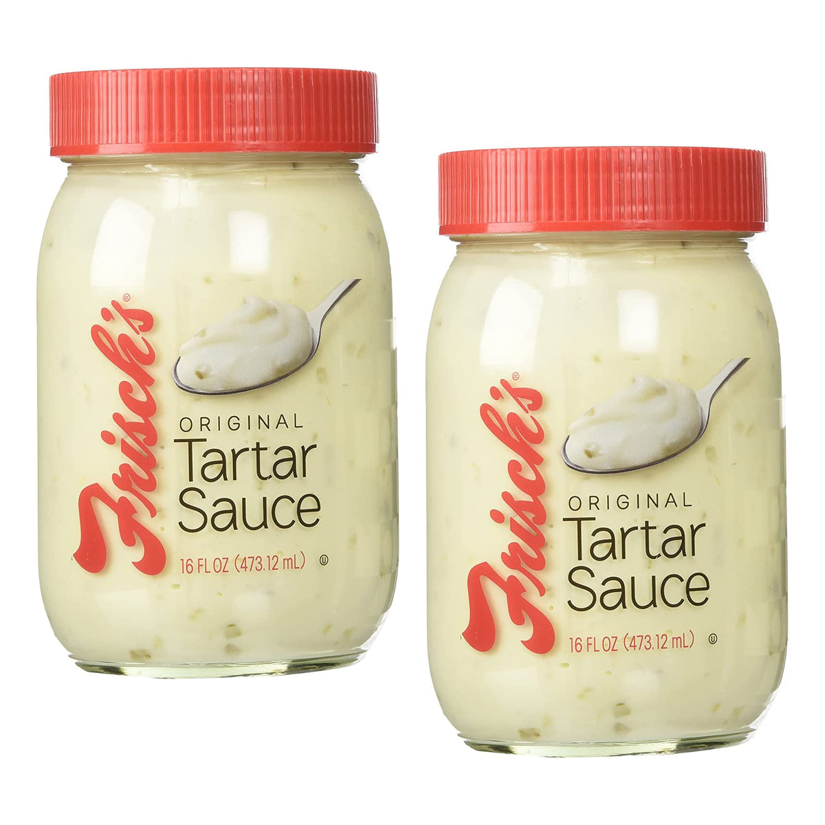 Frisch's Original Tartar Sauce 2-pack front view; ideal for burgers and seafood.