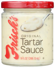 Frisch's Big Boy Tartar Sauce pairs with seafood, adding tangy creaminess.