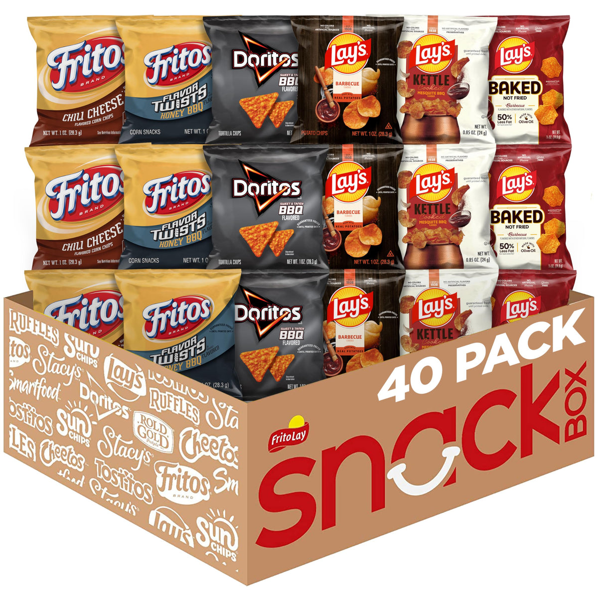 Frito-Lay Backyard Barbecue Mix full box, ideal for family gatherings and snack time