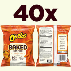 Closeup of Frito-Lay Baked Cheetos Crunchy Cheese to highlight crispy cheese flavor.