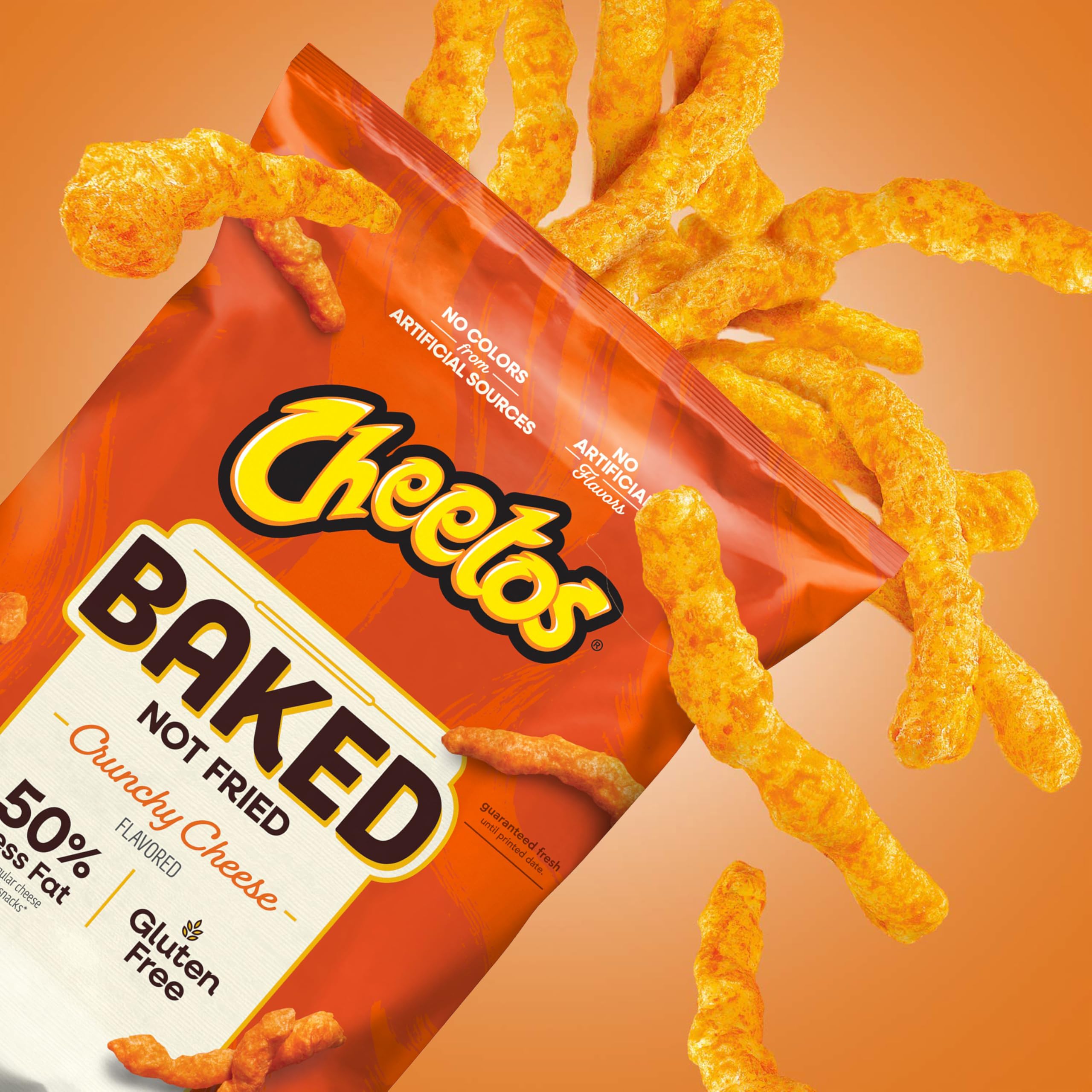 40-pack display of Frito-Lay Baked Cheetos Crunchy Cheese emphasizes portion control.