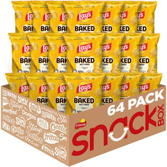 Frito-Lay Baked Lay’s Original 64-pack bag, ideal for on-the-go snacking