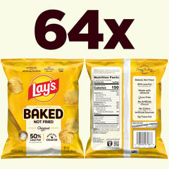 Frito-Lay Baked Lay’s Original crisp close-up showing light, crispy texture